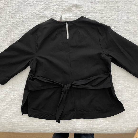 Melissa McCarthy Seven7 New Without Tags Top Black with Tie in the Back 3X - Picture 3 of 11